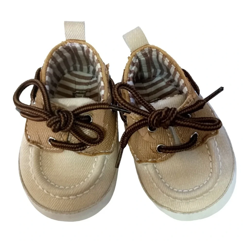 Joseph Allen Boat Shoes Infant ~ Newborn 3-6 Months, pre-owned